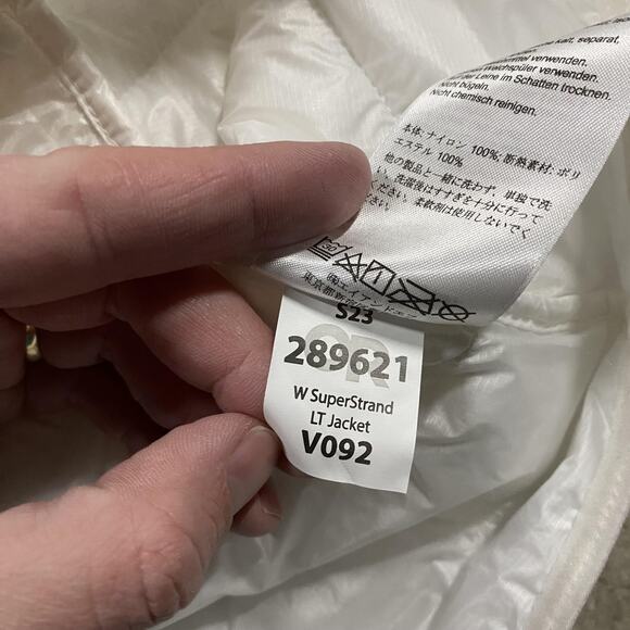 Outdoor Research Jacket Womens S White SuperStrand LT Insulated Lightweight - Picture 5 of 9